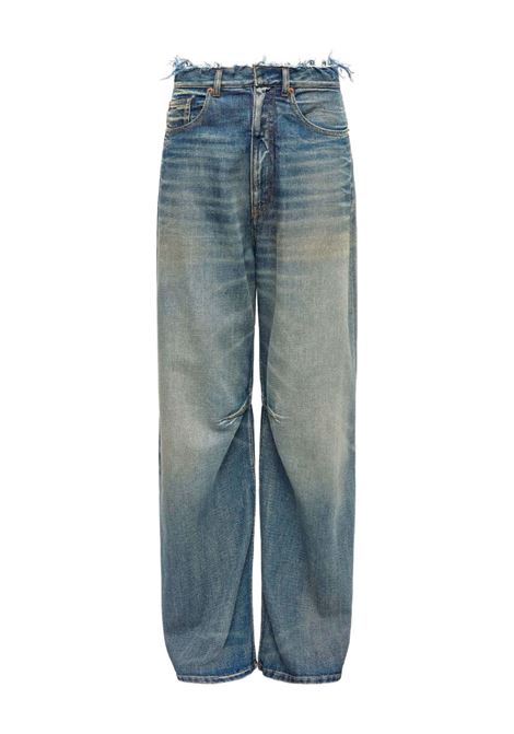 wide leg jeans woman blue MM6 MAISON MARGIELA | S52LA0266 M30017962